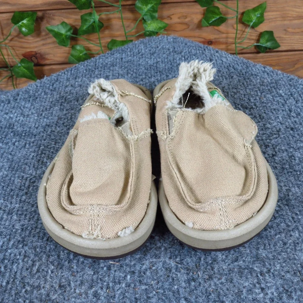 Sanuk Donna Hemp Chill Toddler Boys Casual Shoe Size‎ 10C Everyday Tan Fabric